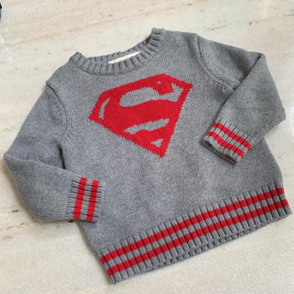 Awesome knit Superman Sweater- 2
